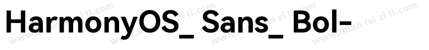 HarmonyOS_ Sans_ Bol字体转换